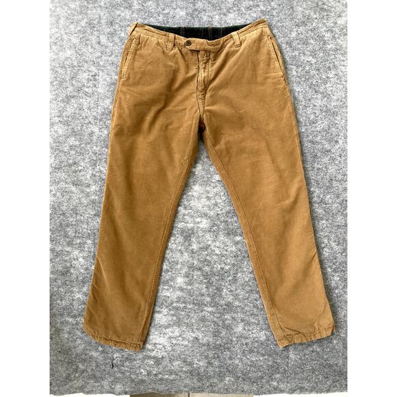 VTG Tailor Vintage Pants Mens XL Corduroy Plaid Reversible 2 in 1 Hippie Beige - Picture 2 of 12